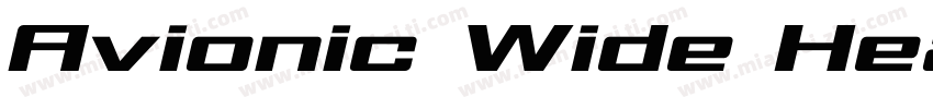 Avionic Wide Heavy字体转换